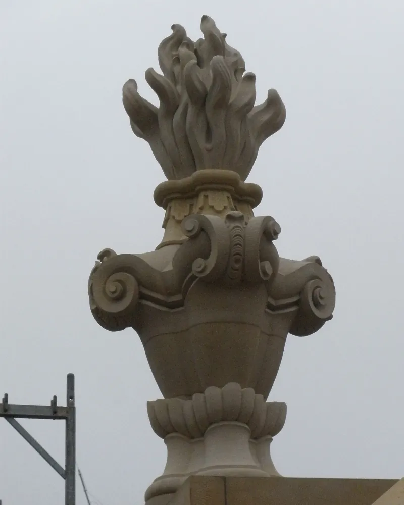 Feuertrophäe auf der Garnisonskirche in Potsdam